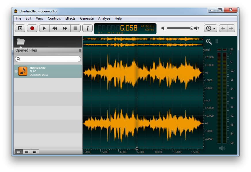 ocenaudio editor image
