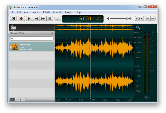 ocenaudio editor image