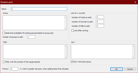 Preferences - Random Pools - Random Pool - blank