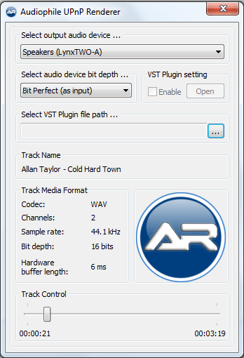 Audiophile UPnP Renderer