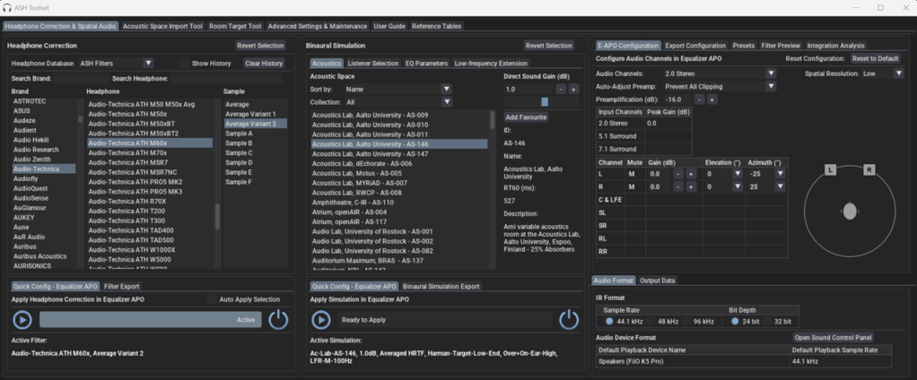 ASH Headphone Toolset