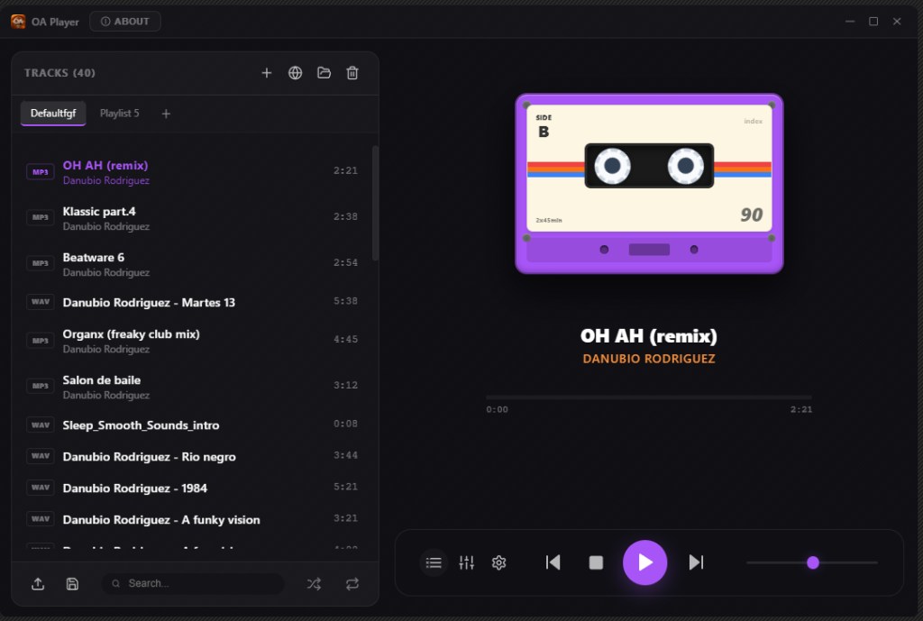 OA Player Interface