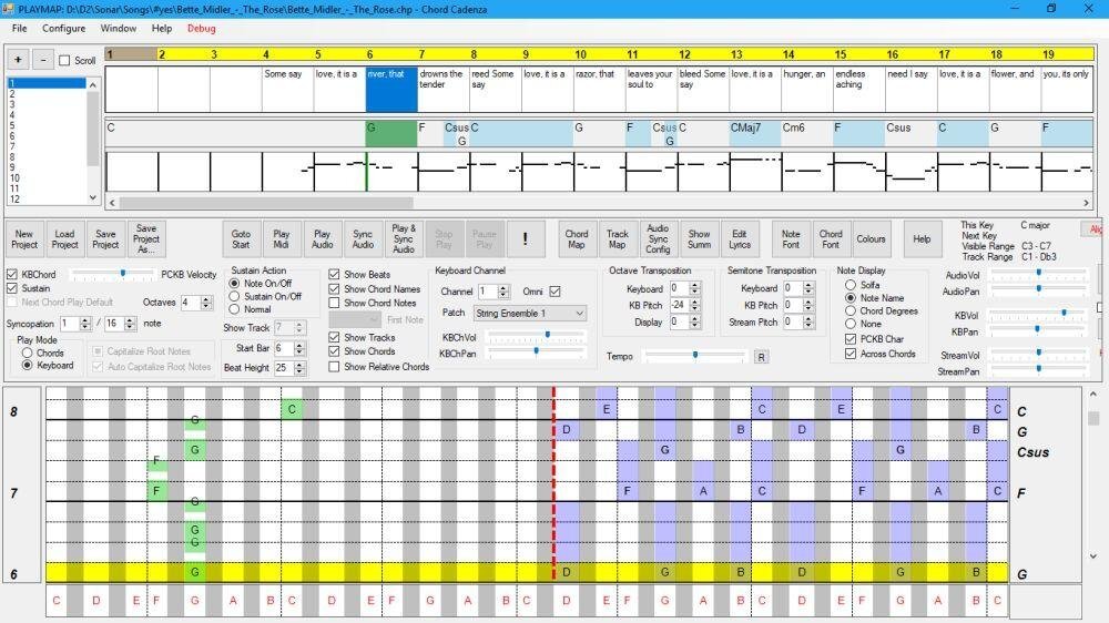 chord cadence interface