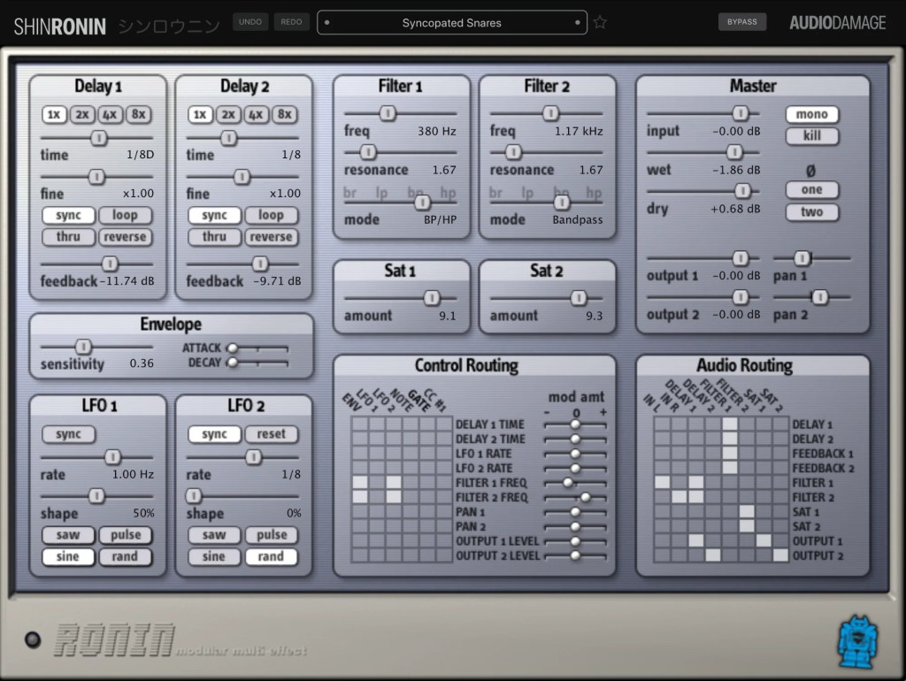 shinronin user interface