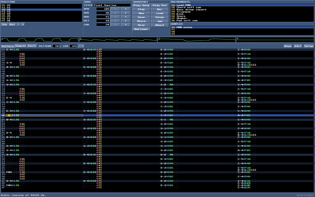 chiptrackr browser interface